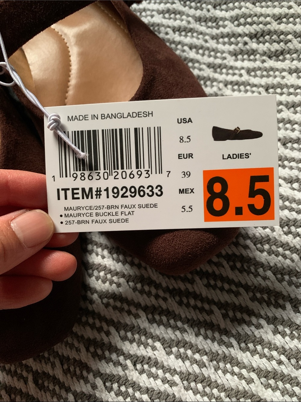 NWB DV dolce vita brown buckled flats - Picture 8 of 9